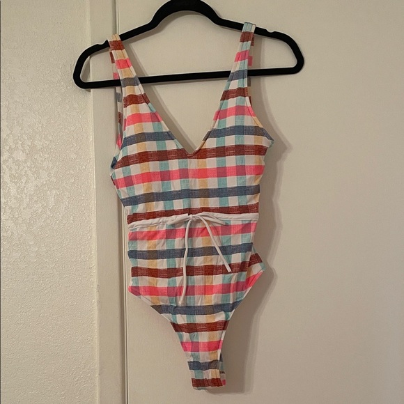 Body Glove Multicolor Plaid One Piece Swimsuit - Picture 1 of 5